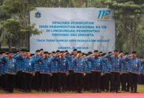 Pemprov DKI Jakarta Peringatan Harkitnas ke-118 Tahun 2026 bertema “Jaga Tunas Bangsa Demi Kedaulatan Negara”, di halaman Balai Kota DKI Jakarta, Jakarta Pusat, pada Rabu (20/5/2026).
