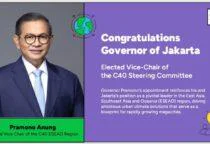Gubernur DKI Jakarta Pramono Anung sebagai Wakil Ketua C40, Jakarta Jadi Pemimpin Kunci Aksi Iklim Global, akan mewakili suara kawasan ESEAO di tingkat global. 