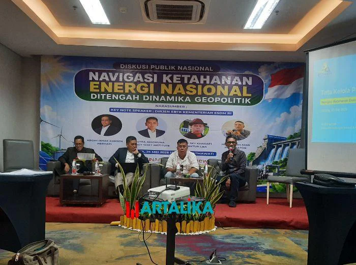 Diskusi Publik Nasional: Navigasi Ketahanan Energi Indonesia di Tengah Dinamika Geopolitik Global, oleh INAnewsTV dan INAnews.co.id digelar di Hotel 88 Fatmawati, Jakarta, Senin (25/5/2026)