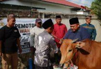 Polres Belitung Qurban 9 Ekor Sapi dan 3 Kambing di Hari Raya Idul Adha, kegiatan pemotongan hewan qurban di lingkungan Mapolres Belitung
