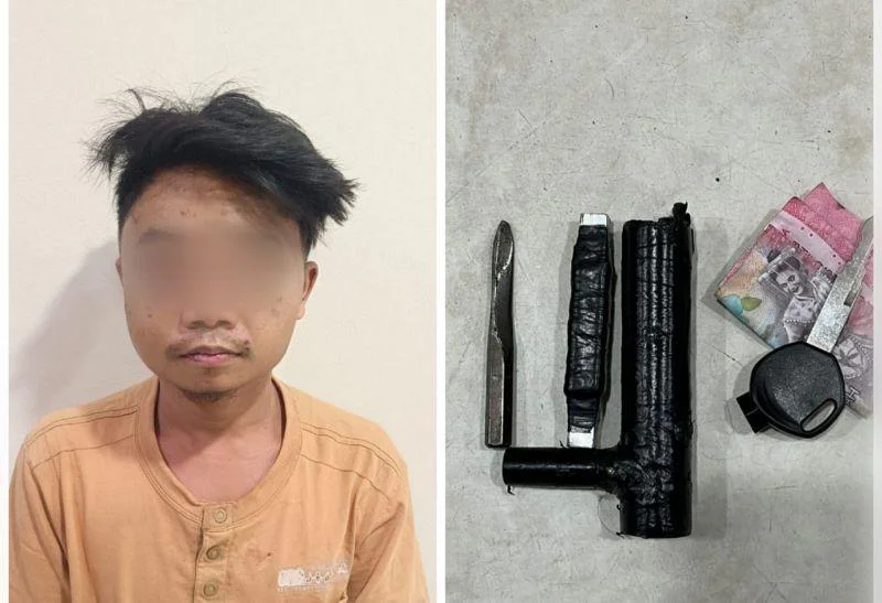 Polsek Grogol Petamburan Amankan Pelaku Curanmor yang beraksi di kawasan Terminal Grogol, Kelurahan Grogol, Kecamatan Grogol Petamburan, Jakarta Barat, Senin (25/5/2026).
