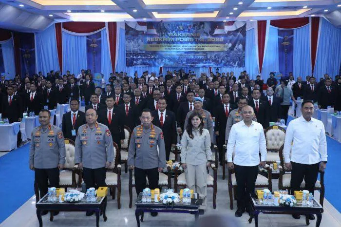 Kepala BNN RI Suyudi Ario Seto menghadiri pembukaan Rapat Kerja Teknis (Rakernis) Reserse Kriminal (Reskrim) Polri Tahun 2026 yang digelar di Gedung Serbaguna Bareskrim Polri, Jakarta Selatan, pada Kamis (7/5/2026).