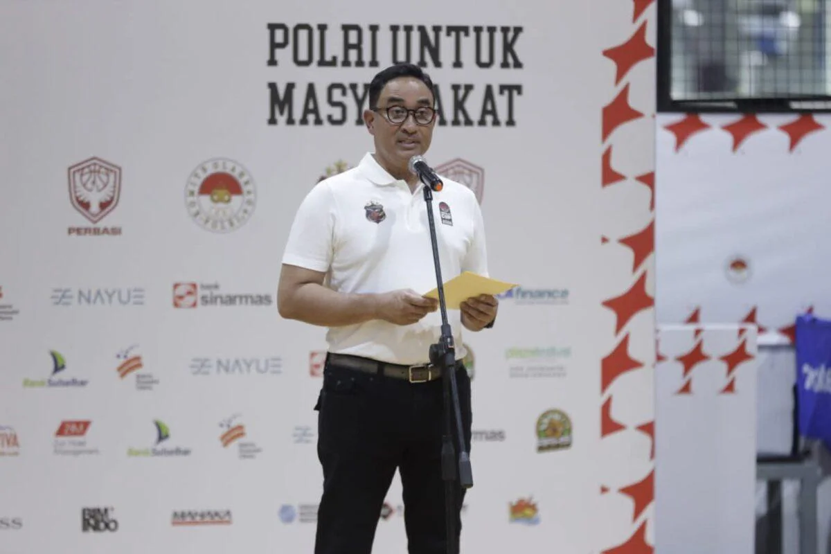 Kepala BNN Suyudi Ario Seto, menghadiri pembukaan Kapolri Cup 2026 Basketball Tournament dalam rangka Hari Bhayangkara ke-80 di MS Arena Sport BSD, Tangerang, Banten, Senin (18/5/2026).