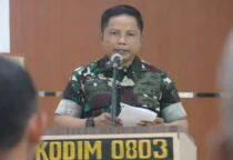 Kodim 0803/Madiun Gelar Sosialisasi Pembinaan Lingkungan, Ini Pesan Dandim Letkol Inf I Nyoman Adhisaputera di Aula Makodim 0803/Madiun, Selasa (19/5/2026). 