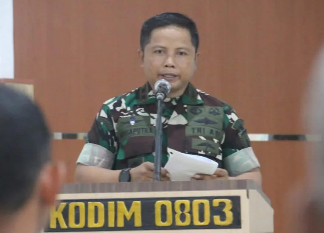 Kodim 0803/Madiun Gelar Sosialisasi Pembinaan Lingkungan, Ini Pesan Dandim Letkol Inf I Nyoman Adhisaputera di Aula Makodim 0803/Madiun, Selasa (19/5/2026). 