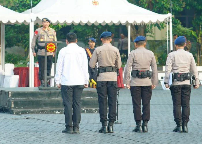 Apel Siaga Gabungan Korbrimob Polri, dipimpin langsung oleh Wadankorbrimob Polri, Irjen pol. Reza Arief Dewanto di Lapangan Mako Korbrimob Polri, Kelapadua, Depok, pada Rabu (20/5/2026).