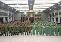 Jam Komandan, Dandenpal Divif 1 Kostrad Tekankan Disiplin dan Cegah Pelanggaran, kegiatan Jam Komandan bagi seluruh prajurit dan Persit Denpal Divif 1 Kostrad di Aula Madivif 1 Kostrad, Cilodong, Rabu (20/05/2026).