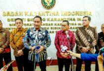 Perkuat Pintu Masuk Negara, Kepala BNN RI, Suyudi Ario Seto, melakukan kunjungan audiensi dengan Kepala Badan Karantina Indonesia (Barantin), Abdul Kadir Karding, di Gedung Mina Bahari (GMB) II, Kementerian Kelautan dan Perikanan, Jakarta Pusat, pada Kamis (4/6/2026).