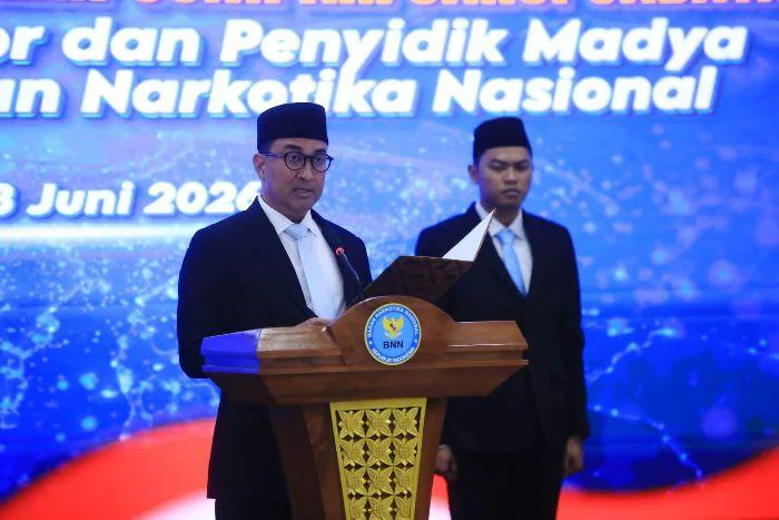 Resmi Dilantik, Ini Arahan Tegas Kepala BNN RI Komjen Pol Suyudi Ario Seto Prosesi yang berlangsung khidmat tersebut digelar di Gedung Tan Satrisna BNN, Cawang, Jakarta Timur, pada Rabu (3/6/2026).