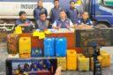 Satreskrim Polres Belitung Ungkap Dugaan Penyalahgunaan BBM Bersubsidi, sembilan tersangka diamankan, truk tersebut diduga mengangkut BBM jenis Bio Solar bersubsidi yang kemudian diperjualbelikan seolah-olah sebagai BBM industri non-subsidi 