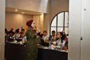 Nana Adham Murry Ketua Yayasan Adham Mirranda Indonesia, Istri Wakapolda Kep. Babel di Hotel Golden Tulip Belitung, Jumat (26/6/2026) Finalis Bujang Dayang Belitung 2026 Menjafi Generasi Inspiratif