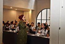 Nana Adham Murry Ketua Yayasan Adham Mirranda Indonesia, Istri Wakapolda Kep. Babel di Hotel Golden Tulip Belitung, Jumat (26/6/2026) Finalis Bujang Dayang Belitung 2026 Menjafi Generasi Inspiratif
