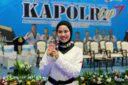 Bripda Yeni Artha Aulia, yang berhasil meraih dua medali perunggu pada ajang Kejuaraan Nasional Taekwondo Kapolri Cup VII Tahun 2026, Tangerang, Senin, (13/07/2026).