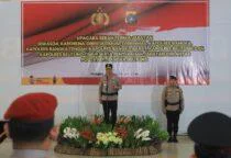 Kapolda Babel Irjen Pol Viktor T. Sihombing. Pimpin Sertijab Sejumlah PJU Hingga Kapolres, di Gedung Tribrata pada Selasa (14/7/26) sore.